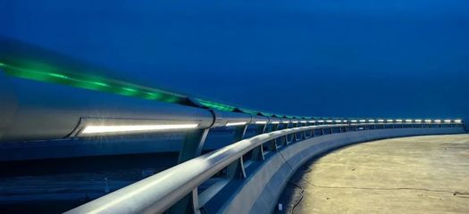 蘭州中川國際機場三期擴建工程高架橋及落客平臺項目泛光照明工程正式啟動