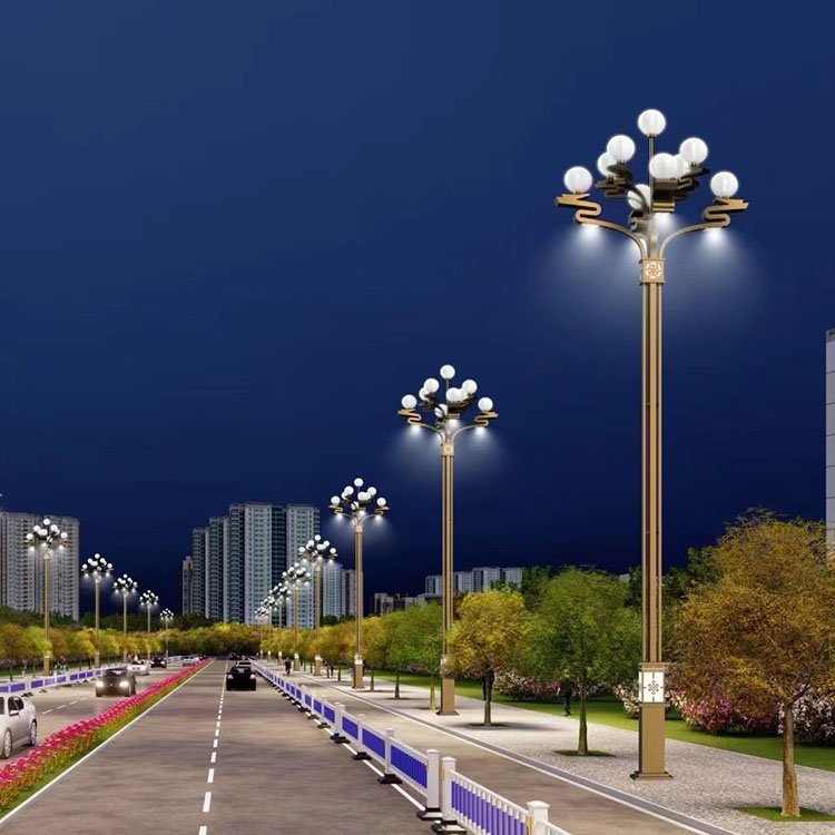 山西工程定制LED玉蘭燈、組合景觀燈、交通信號桿及照明設(shè)施的綜合應(yīng)用